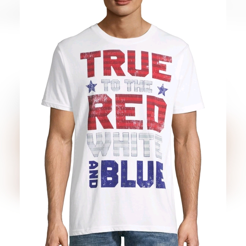 Way to Celebrate Americana True To The Red White And Blue T-Shirt, XL (46-48)